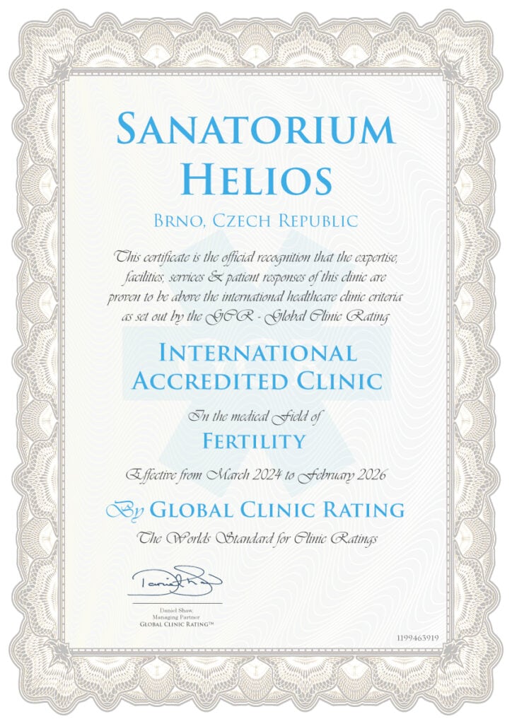 Certifikace a akreditace 15 - Sanatorium Helios CZ akreditace